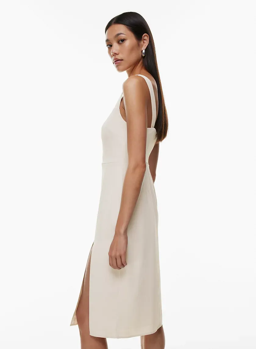 '90s slit midi dress