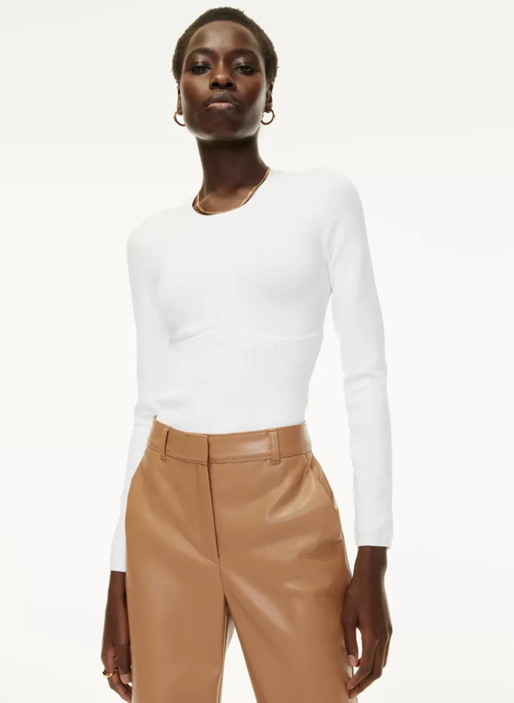 sculpt knit empire longsleeve