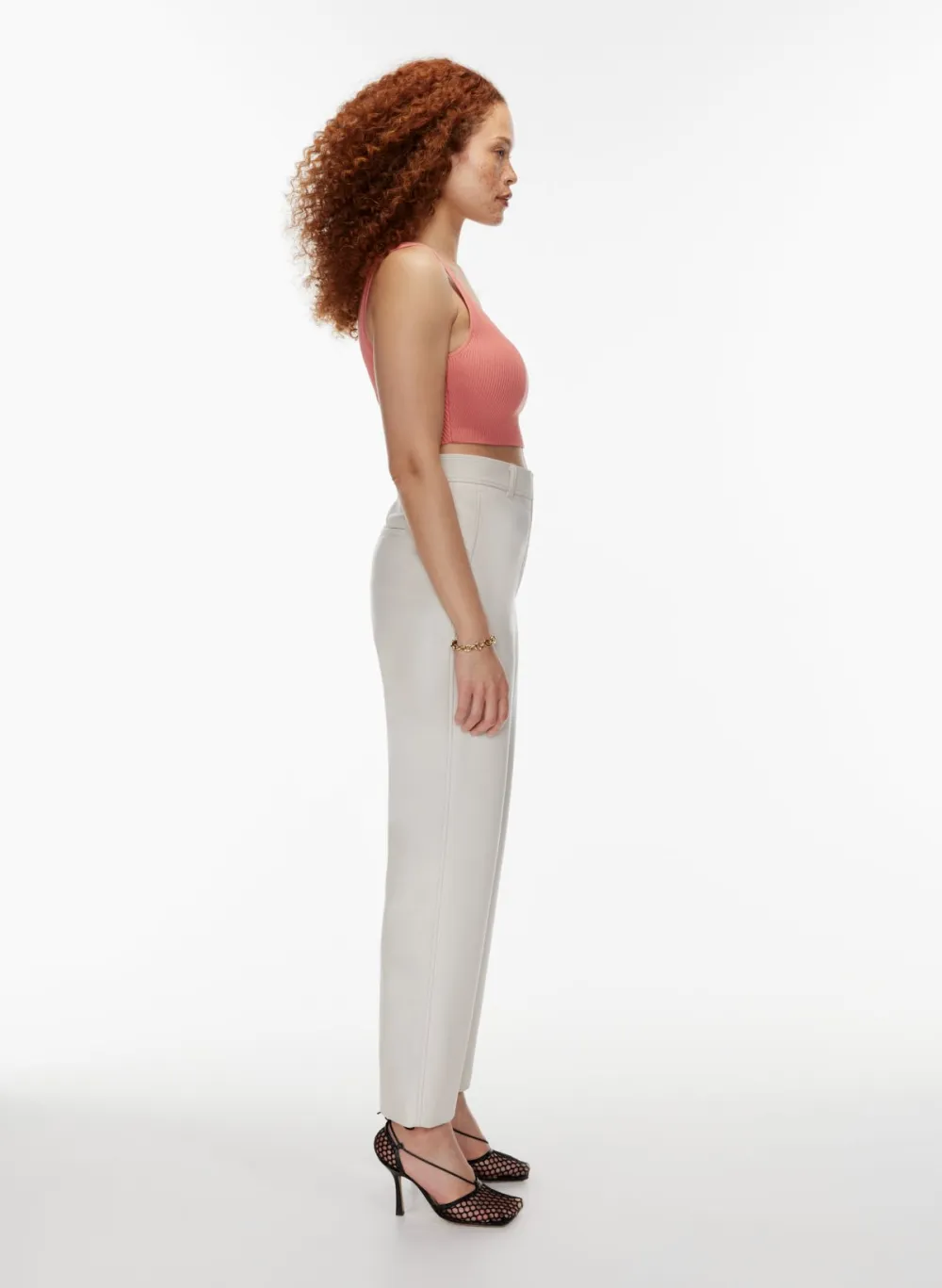 sculpt knit squareneck cropped tank