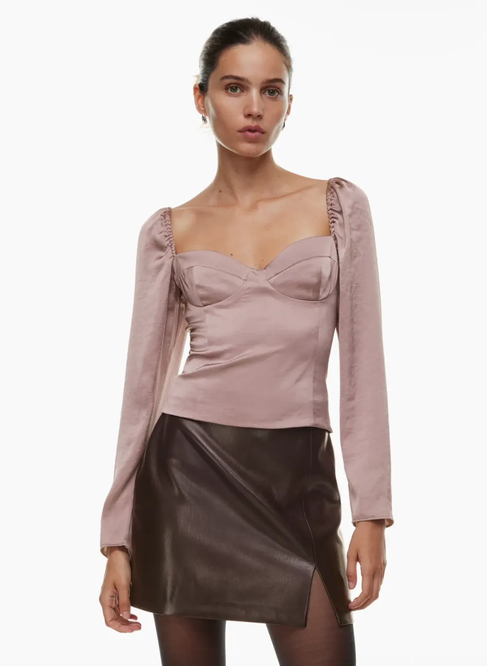 new novella satin blouse