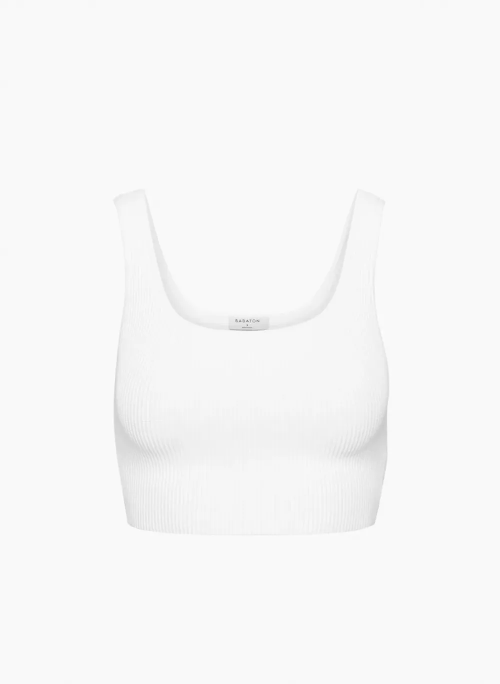 sculpt knit squareneck cropped tank