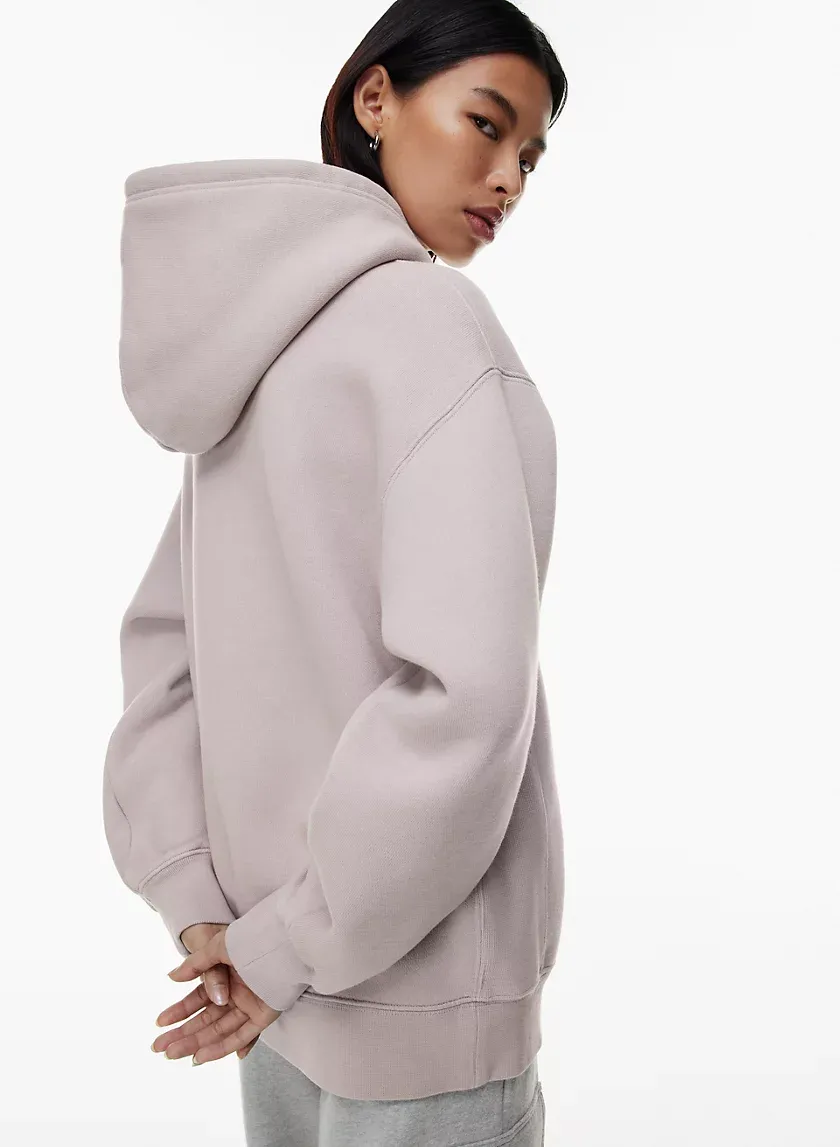 bubble fleece boyfriend hoodie