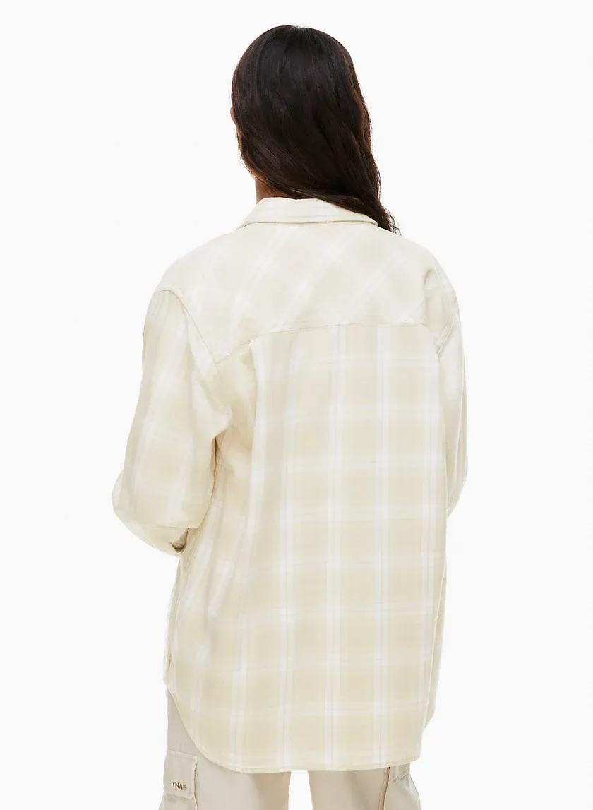 plaid oversized shirt