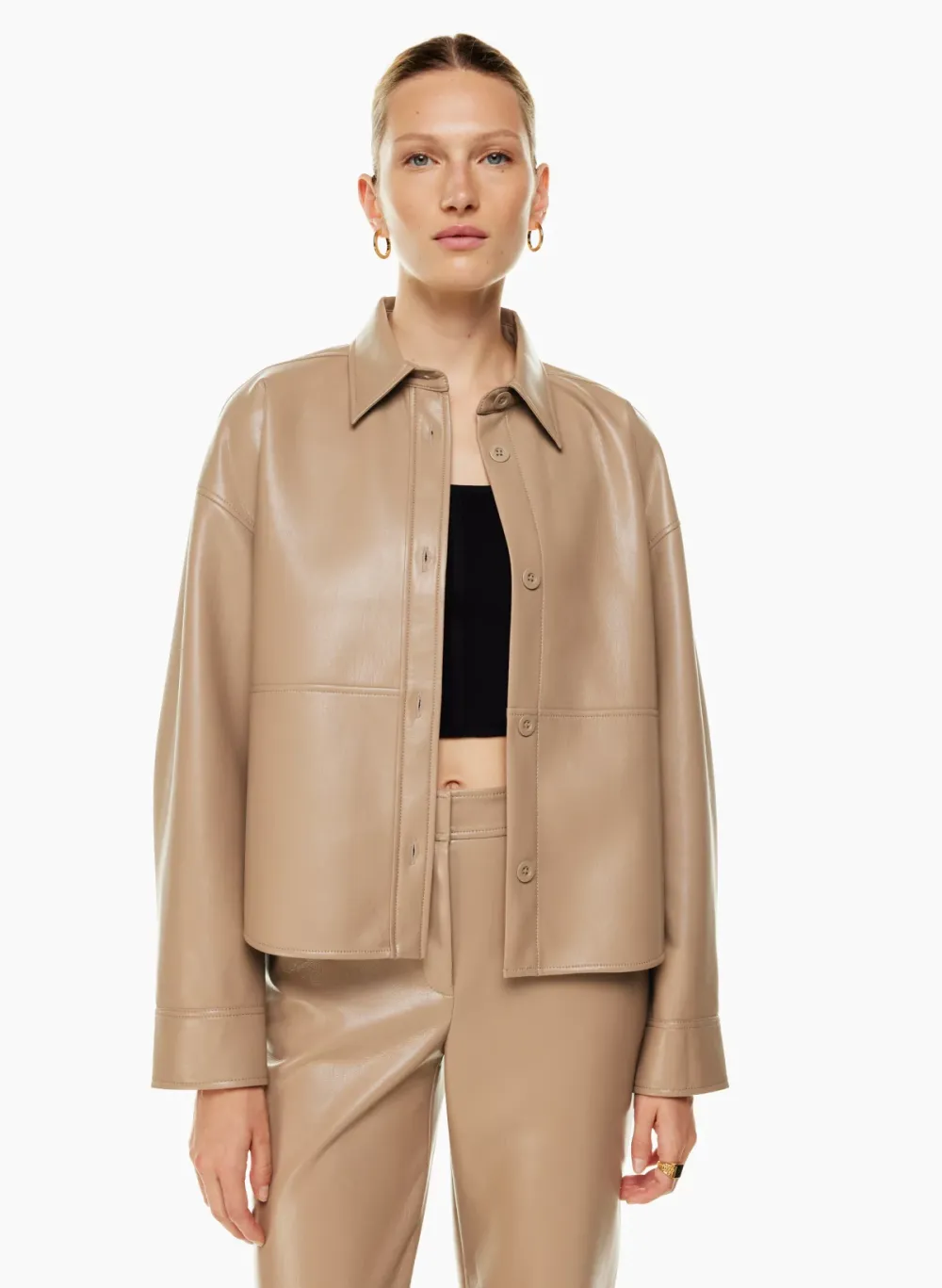 pelli hip shirt jacket