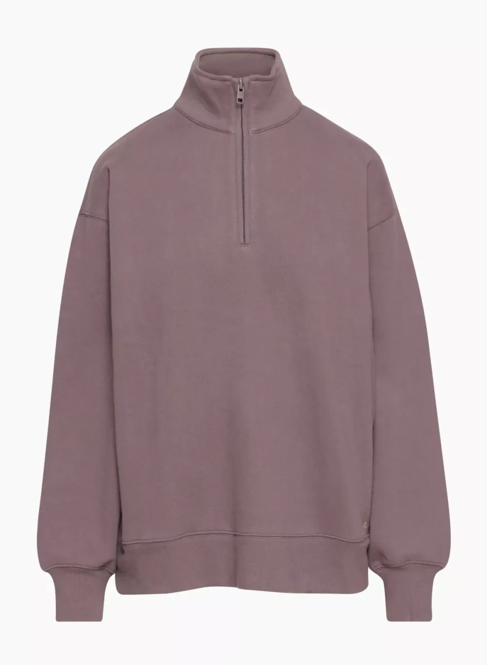 cozy fleece boyfriend 1/4 zip sweatshirt