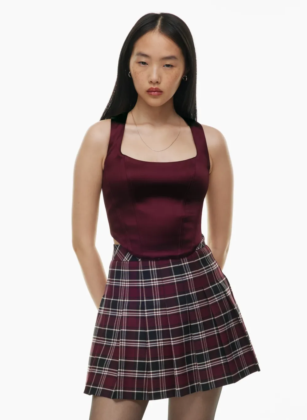 shiloh satin bustier