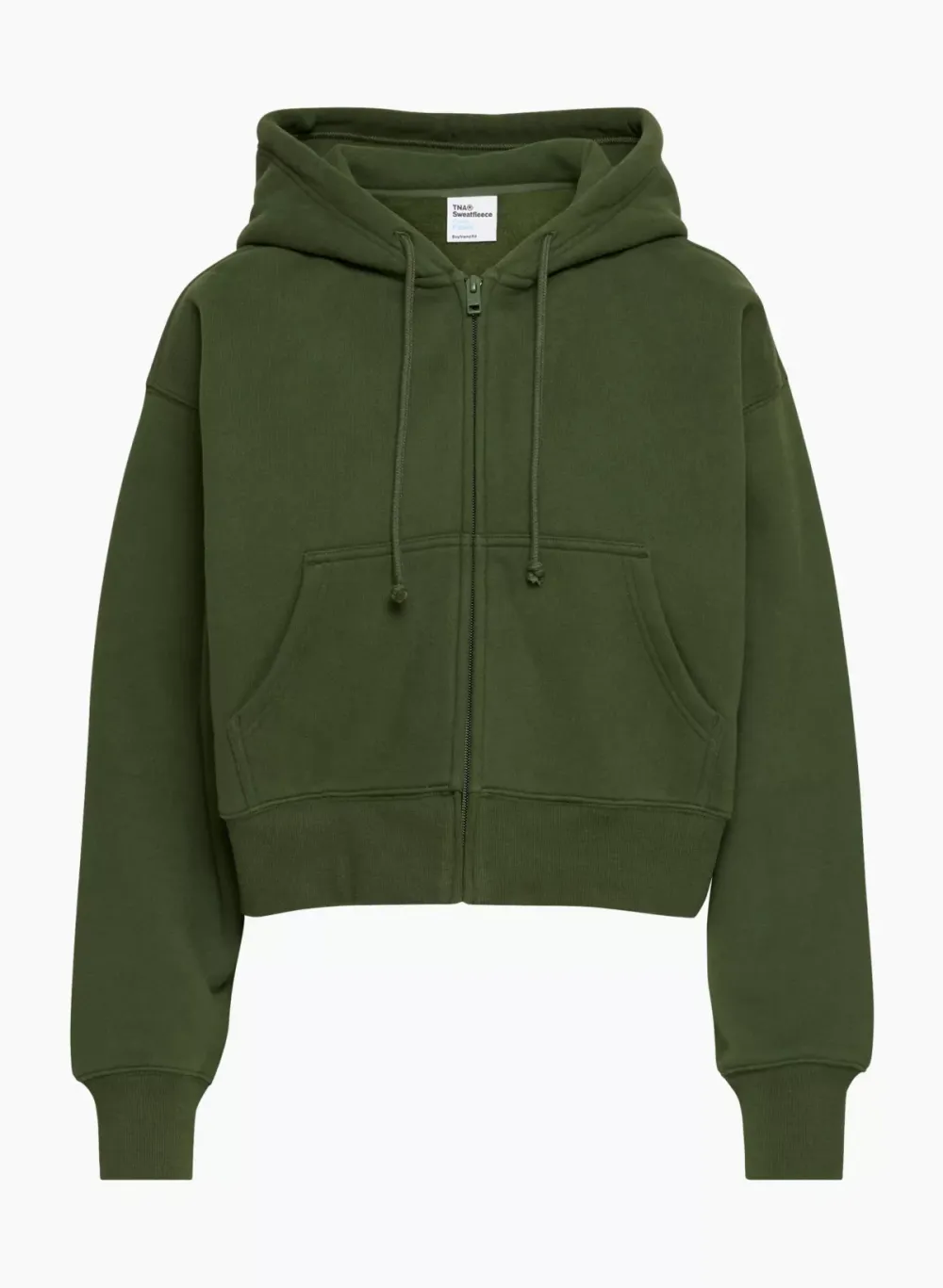 cozy fleece boyfriend boxy zip hoodie