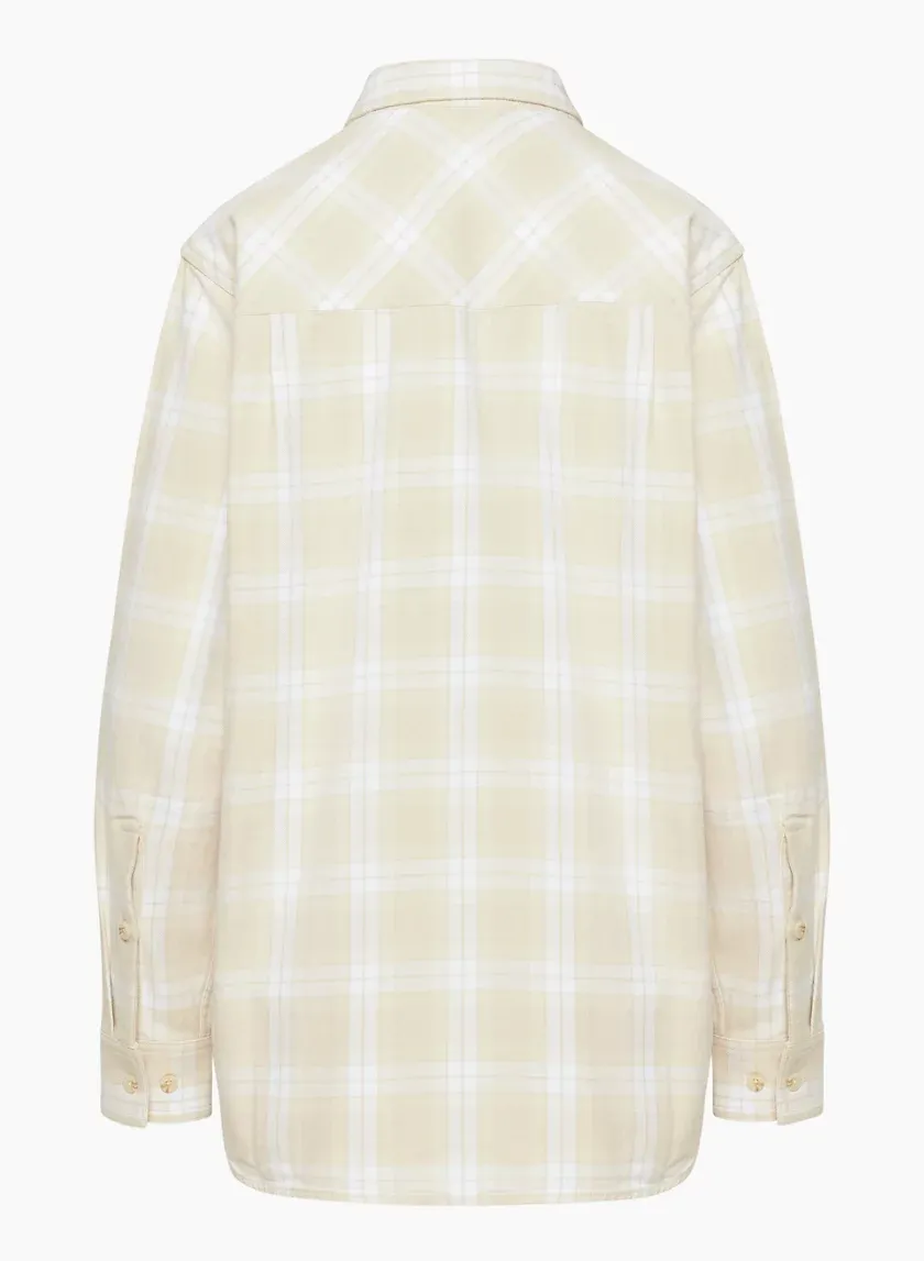 plaid oversized shirt