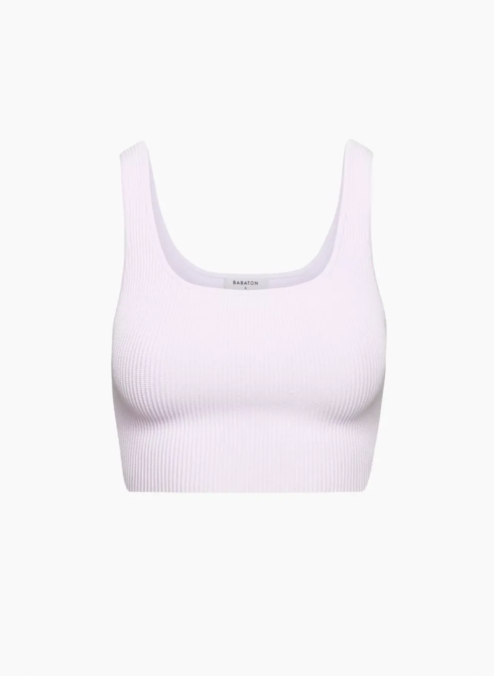 sculpt knit squareneck cropped tank