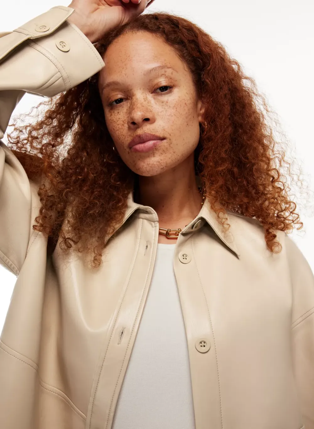 pelli hip shirt jacket