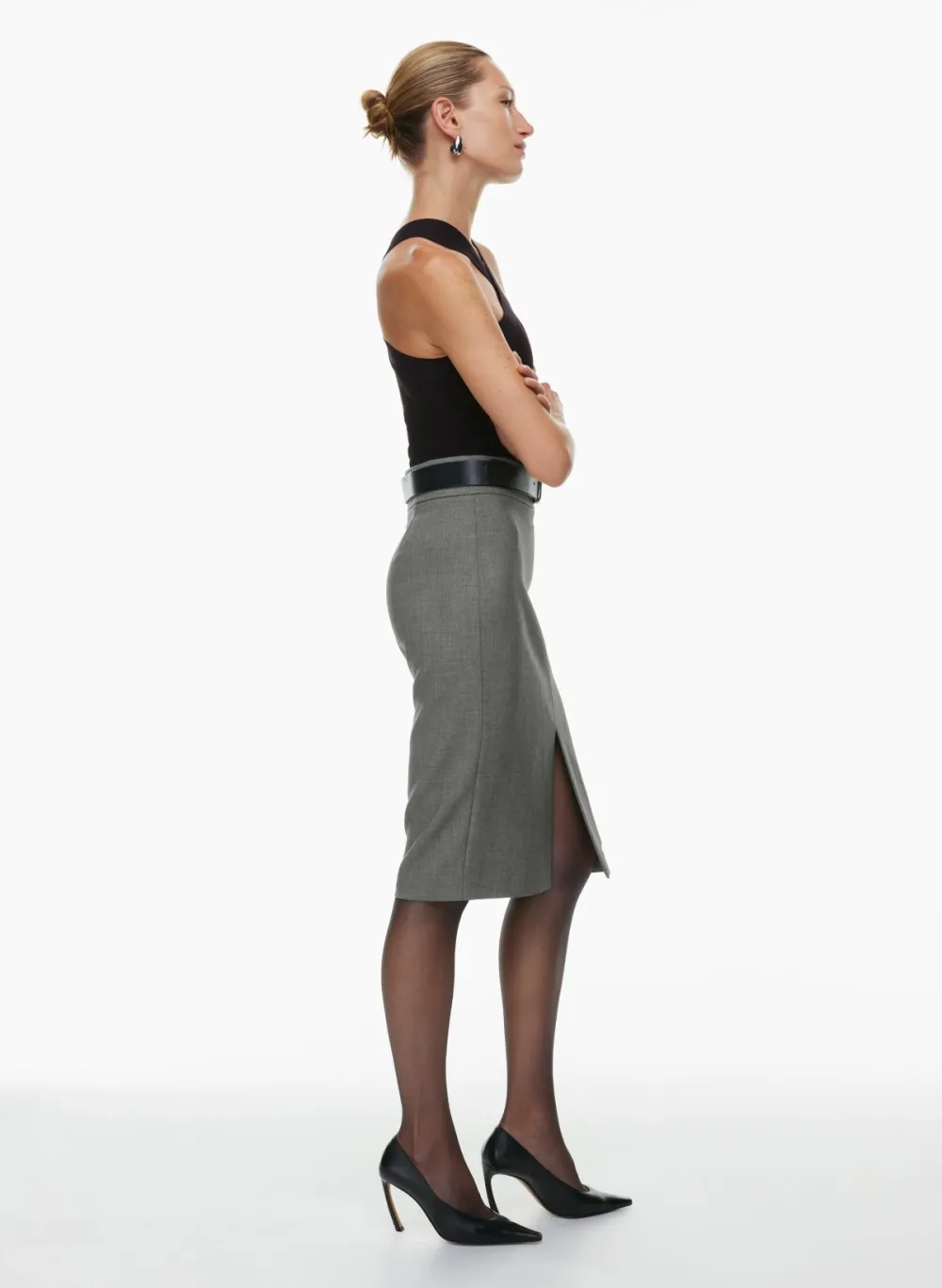 sculpt knit criss cross tank