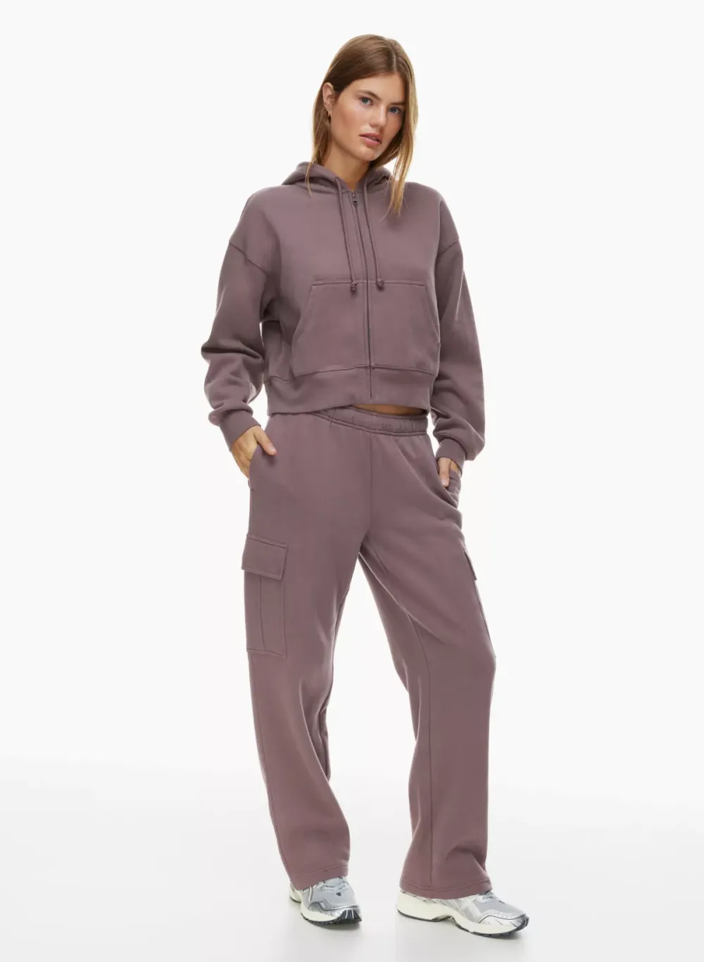 cozy fleece boyfriend boxy zip hoodie