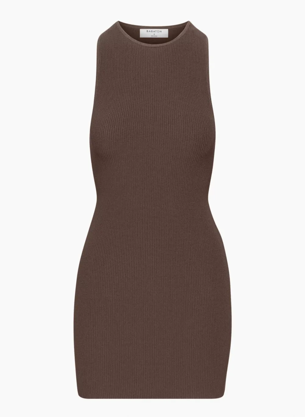 sculpt knit racer mini dress
