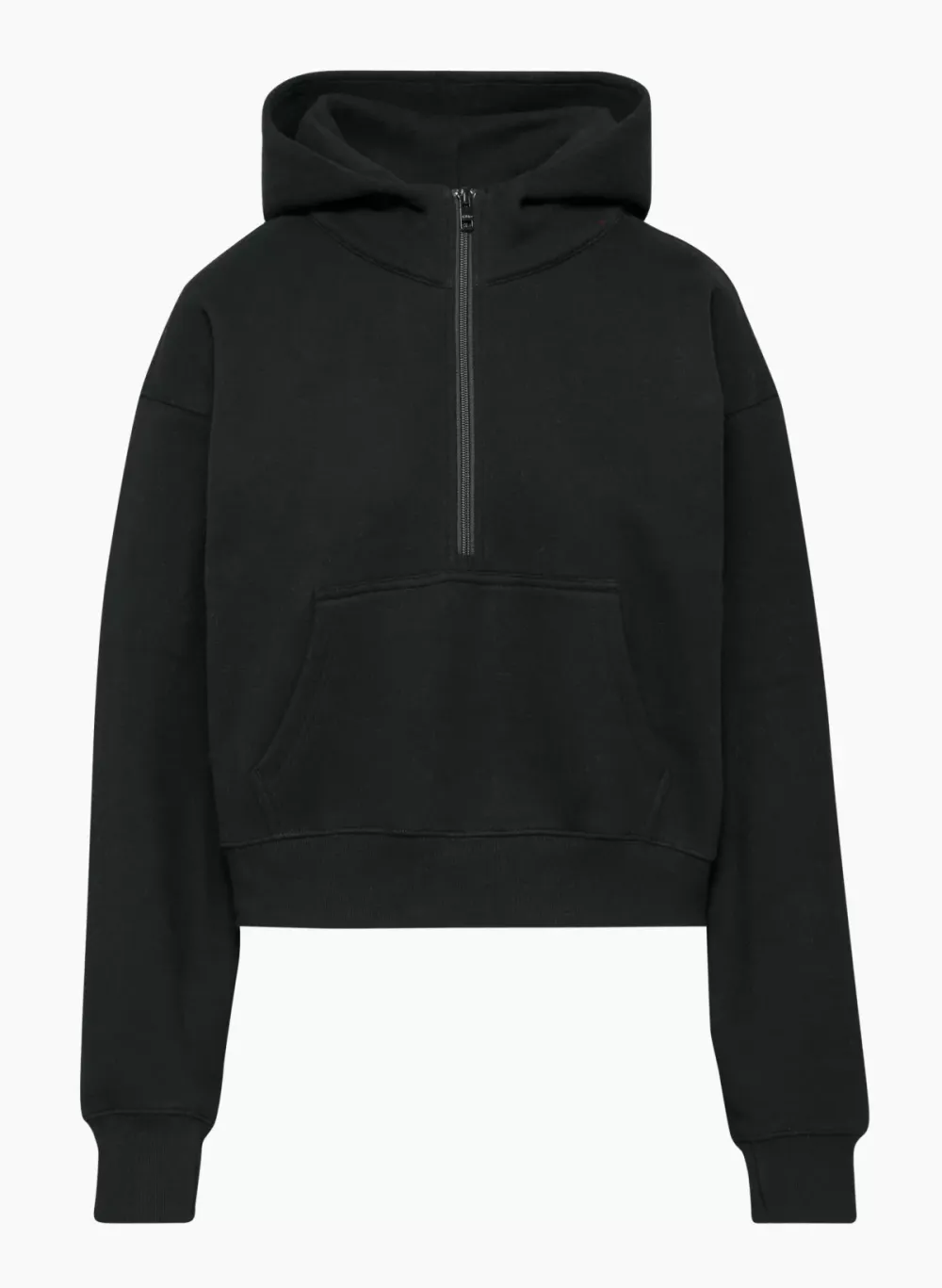 cozy fleece boyfriend boxy 1⁄2 zip hoodie