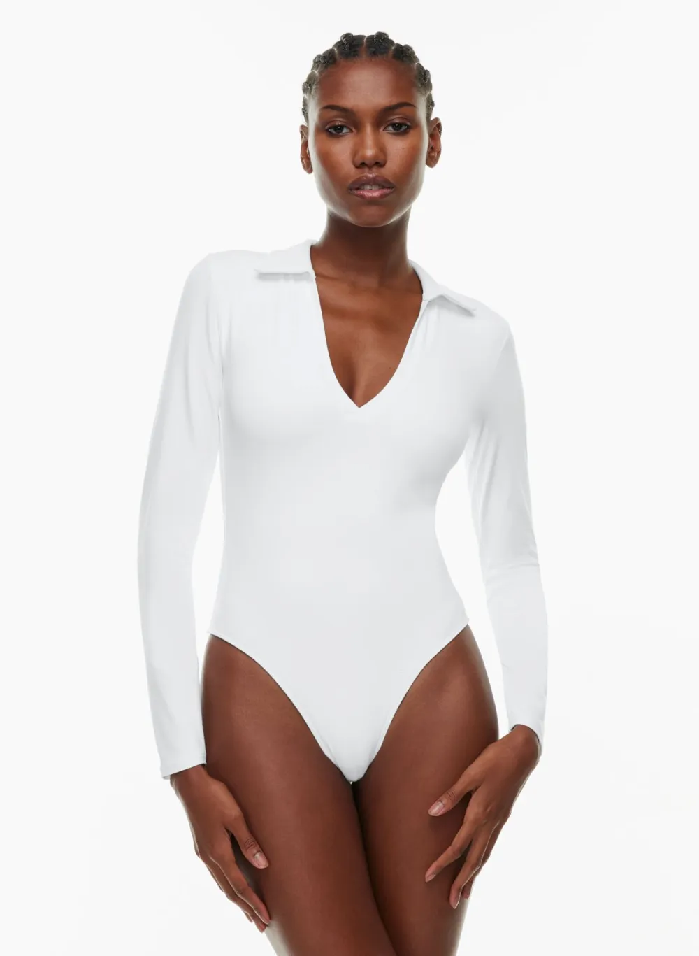 contour polo longsleeve bodysuit