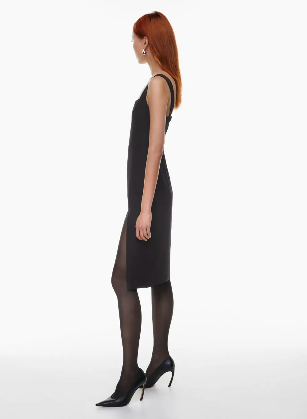 '90s slit midi dress