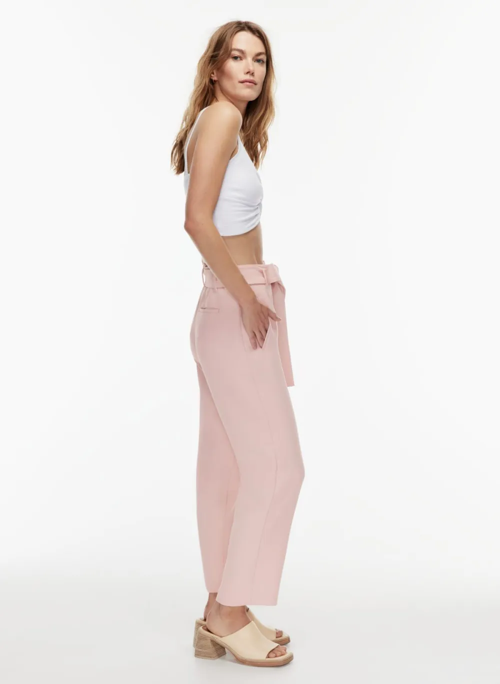 tie-front pant
