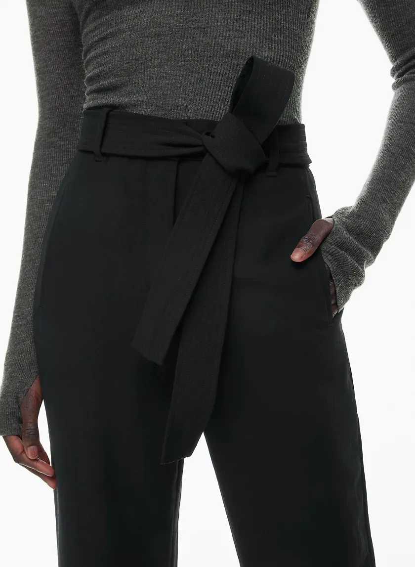 tie-front pant