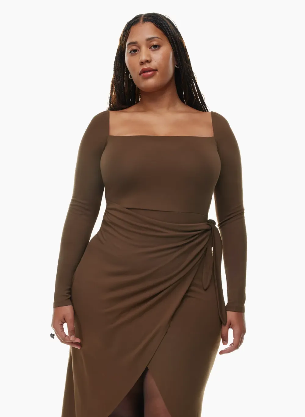 saturn longsleeve midi dress
