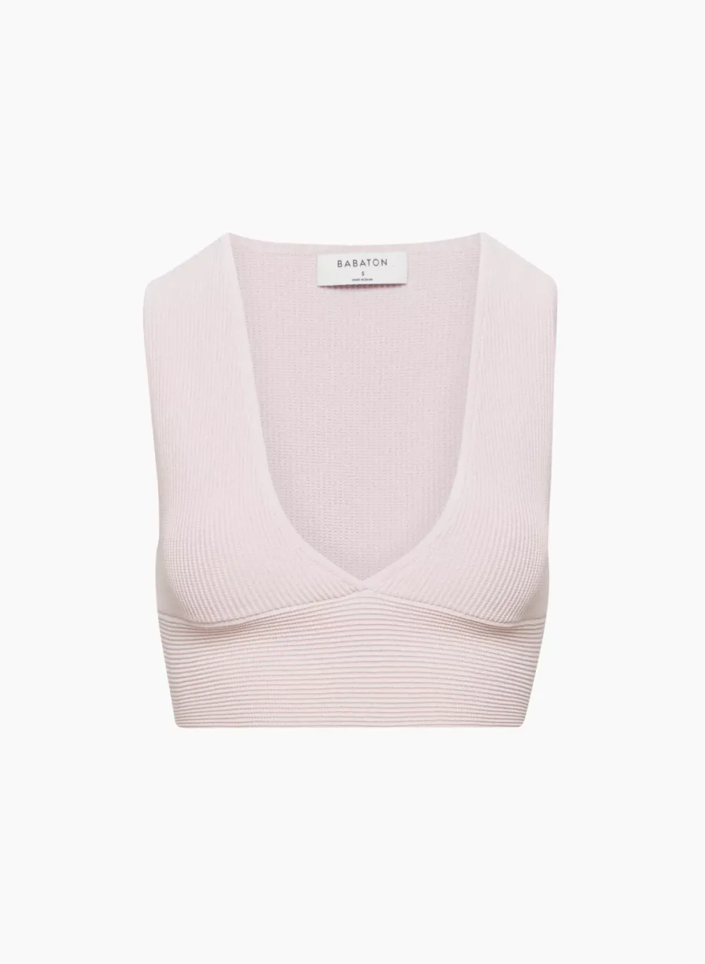 sculpt knit deep v tank