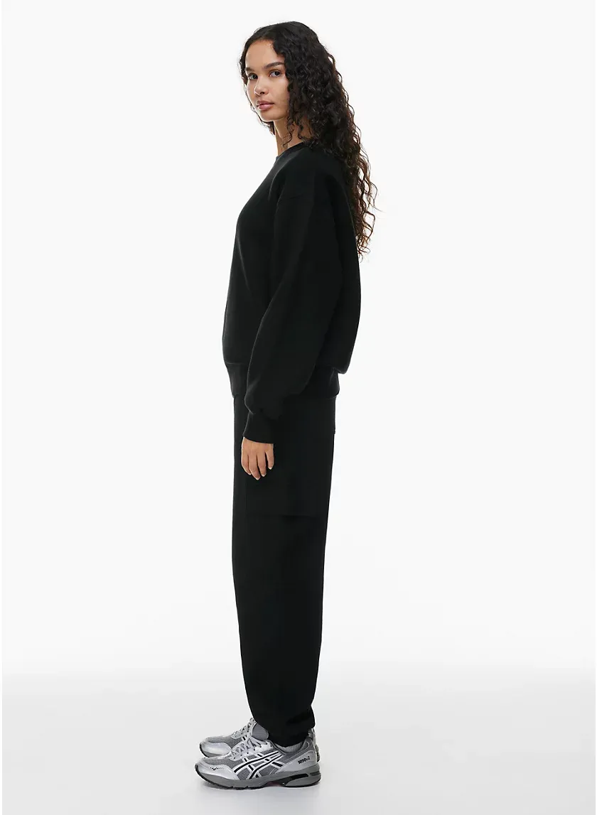 bubble fleece boyfriend crew sweatshirt