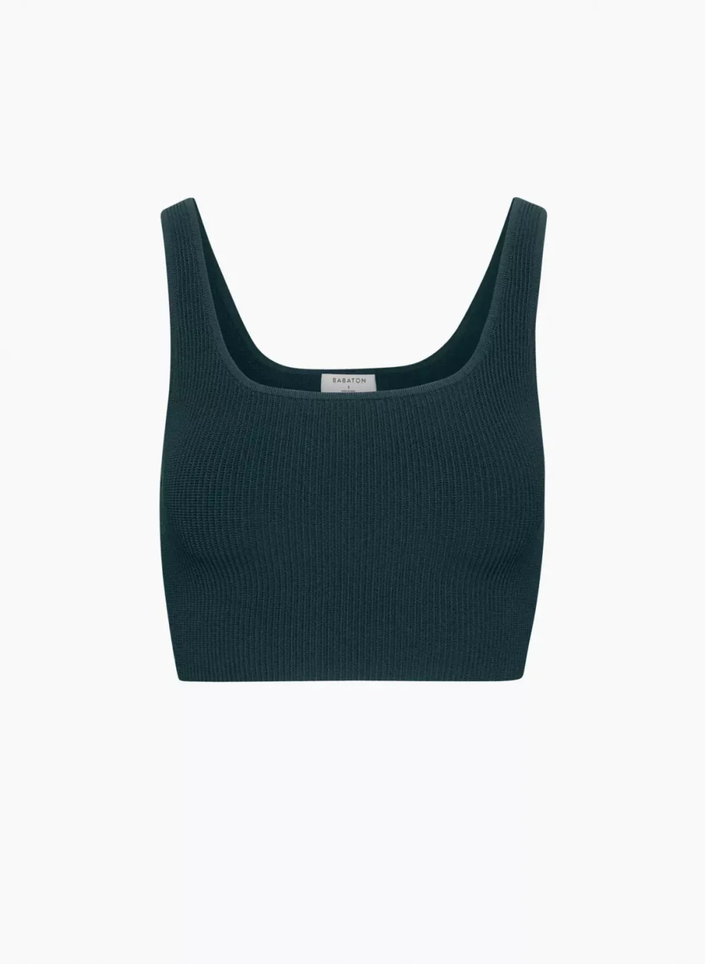 sculpt knit squareneck cropped tank