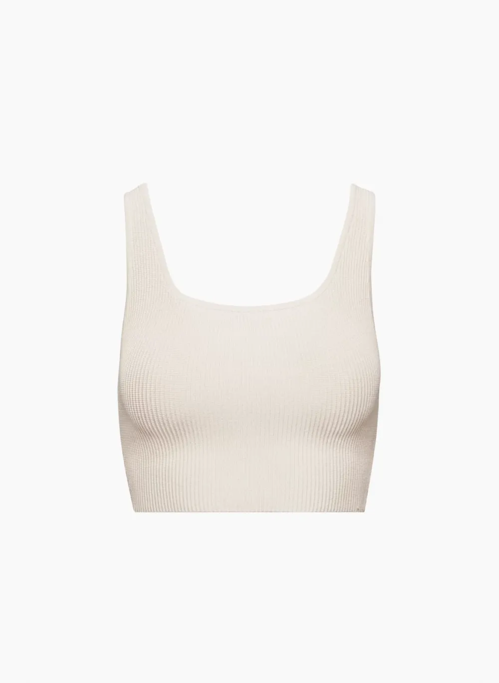 sculpt knit squareneck cropped tank