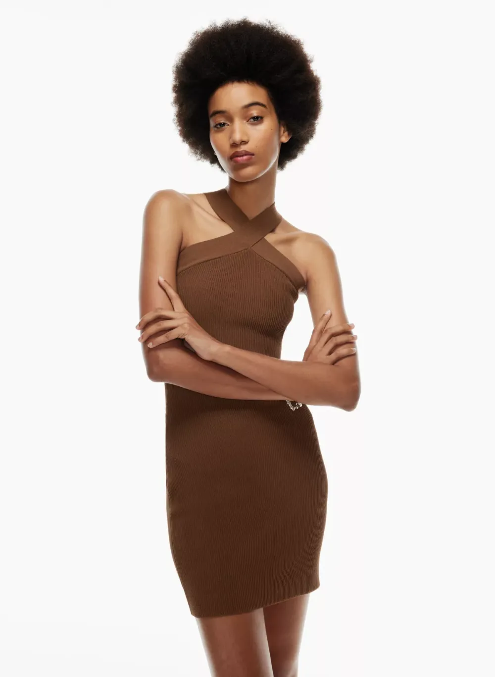 sculpt knit criss cross dress