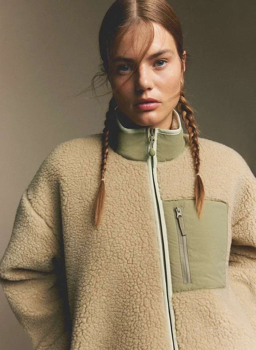 snoblock polar shred mockneck jacket