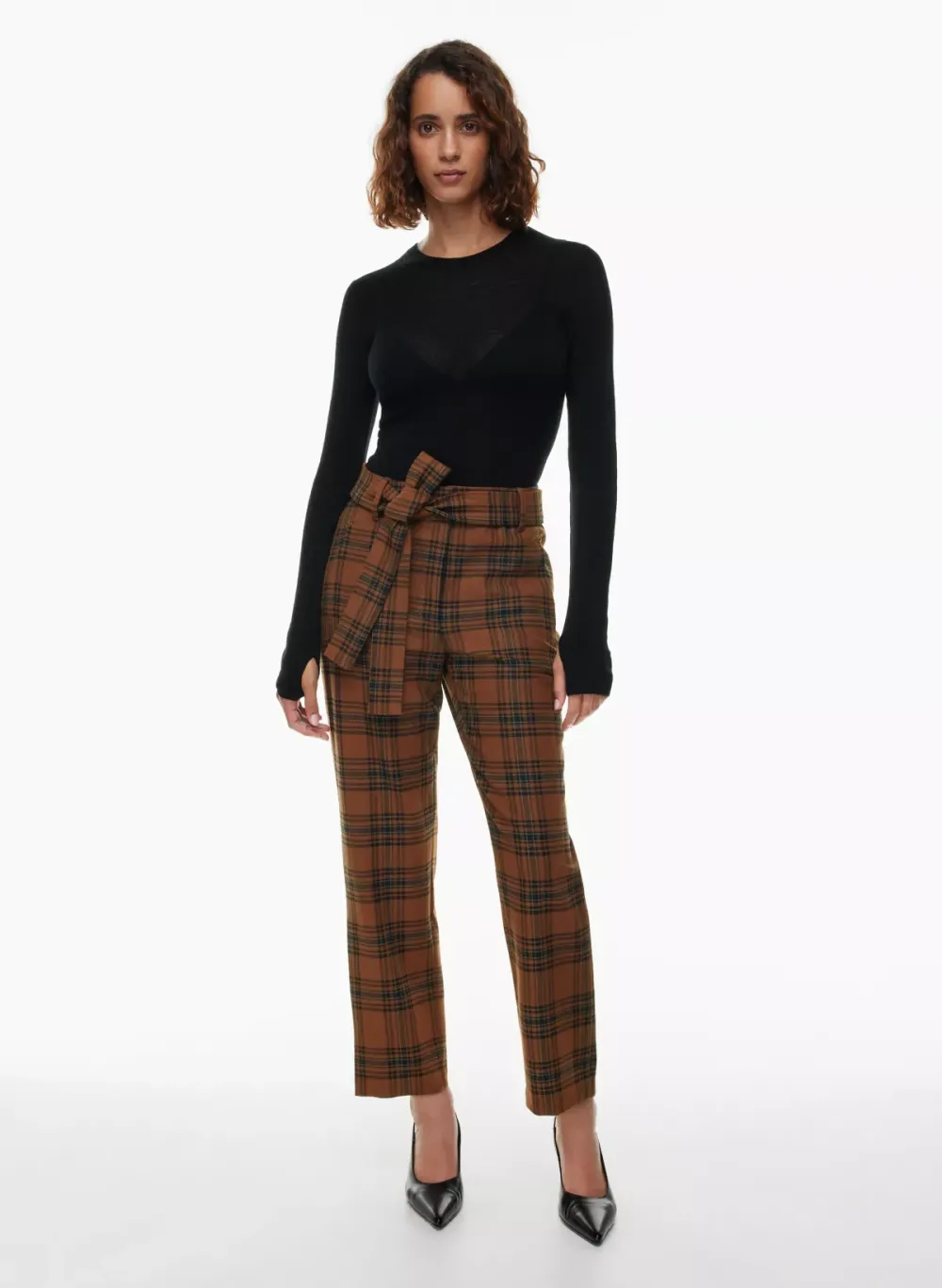 tie-front pant