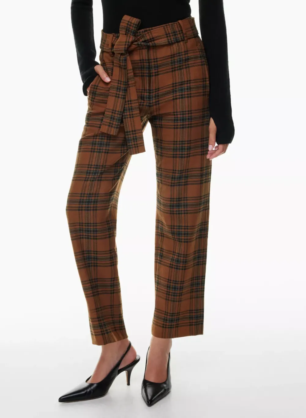 tie-front pant