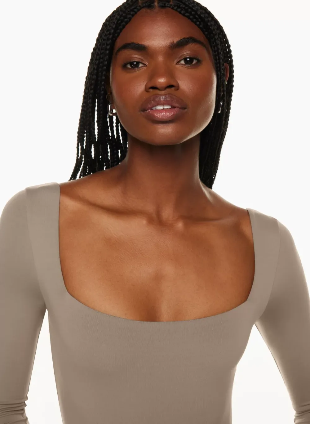 contour squareneck longsleeve romper