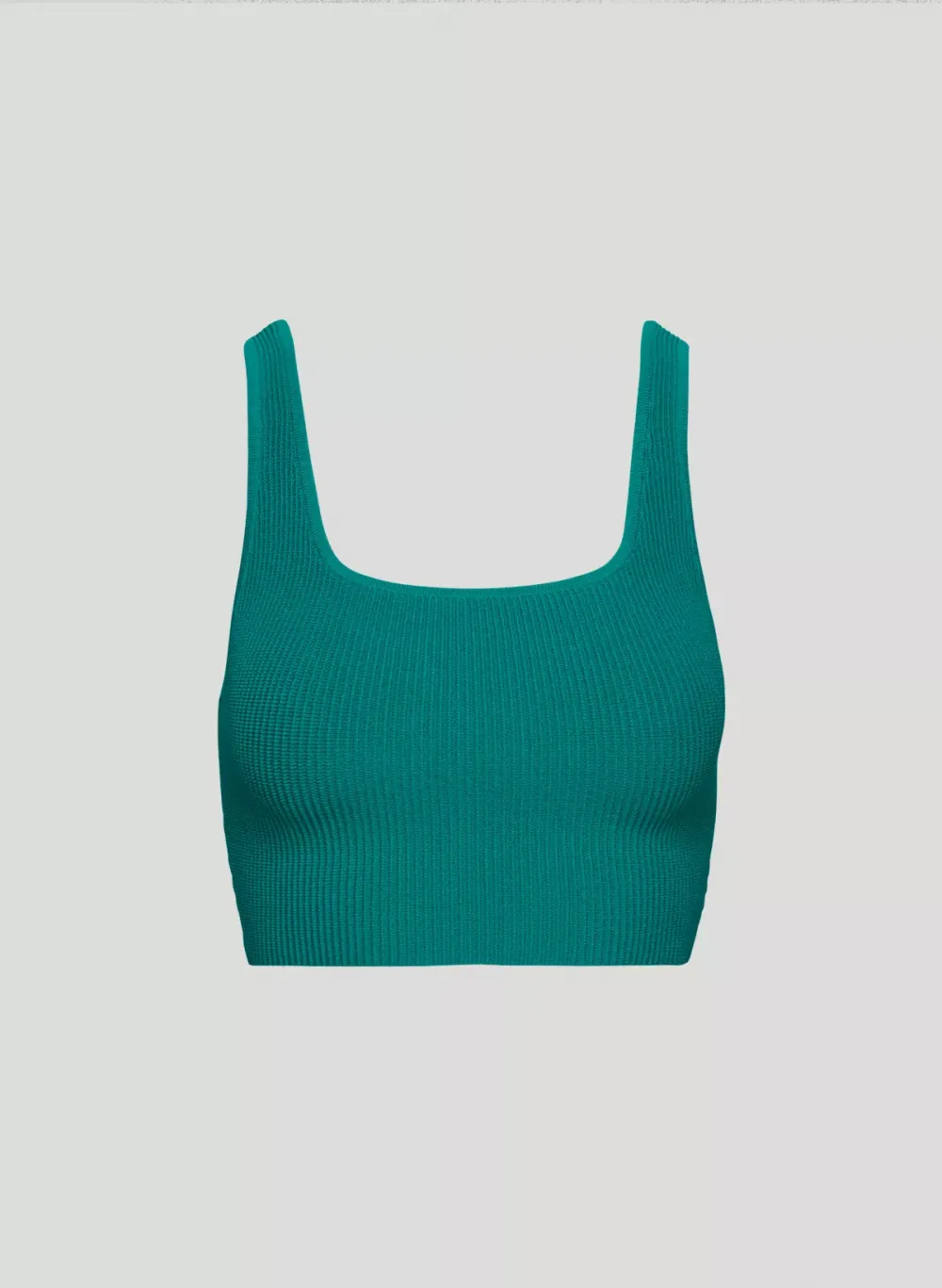 sculpt knit squareneck cropped tank