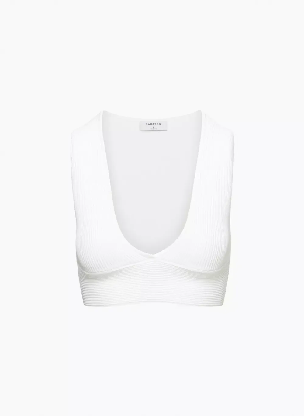 sculpt knit deep v tank