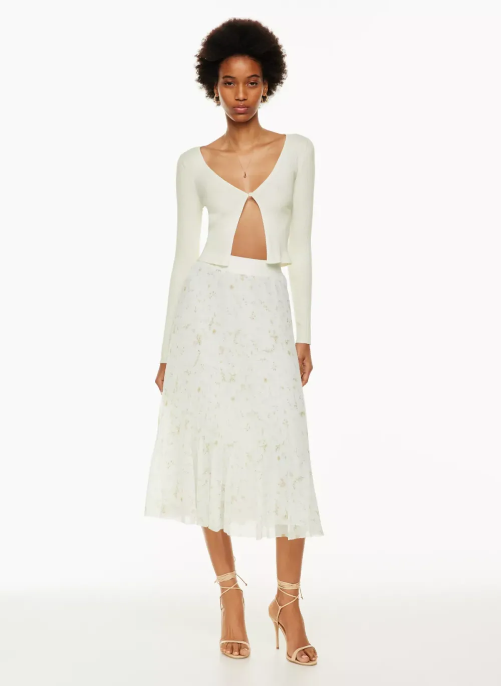 new twirl pleated skirt