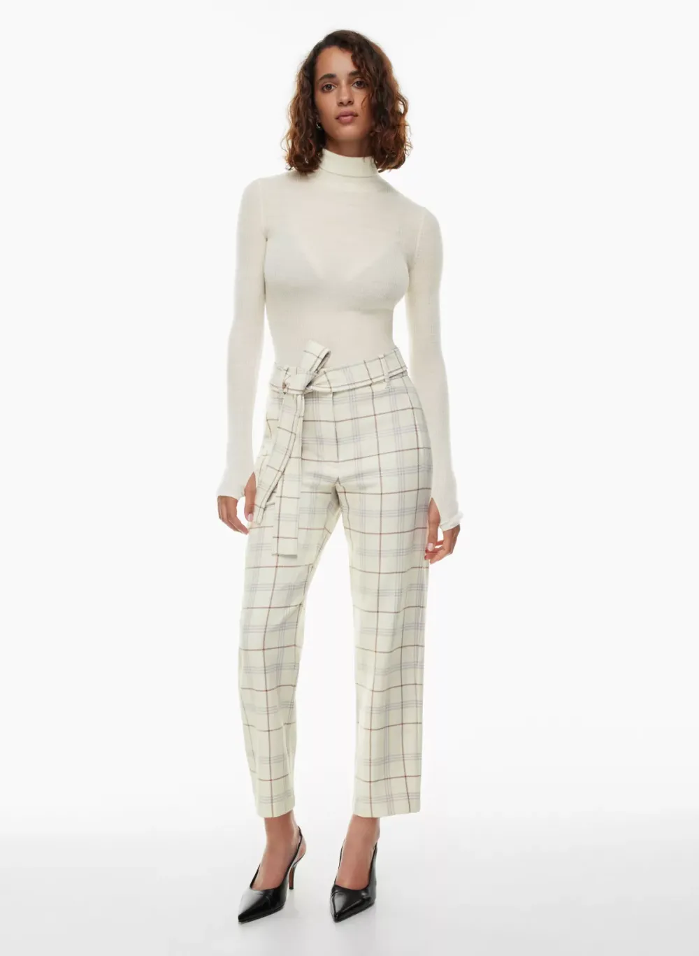 tie-front pant