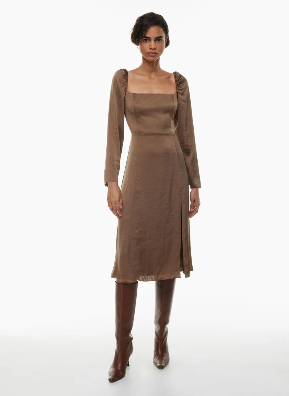 bridgerton satin dress