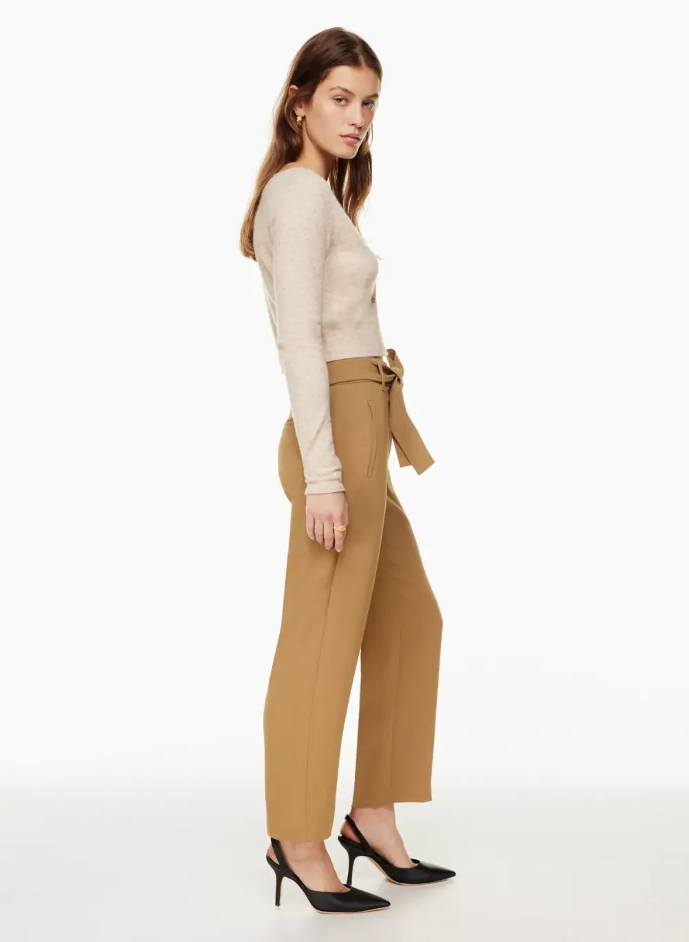 tie-front pant