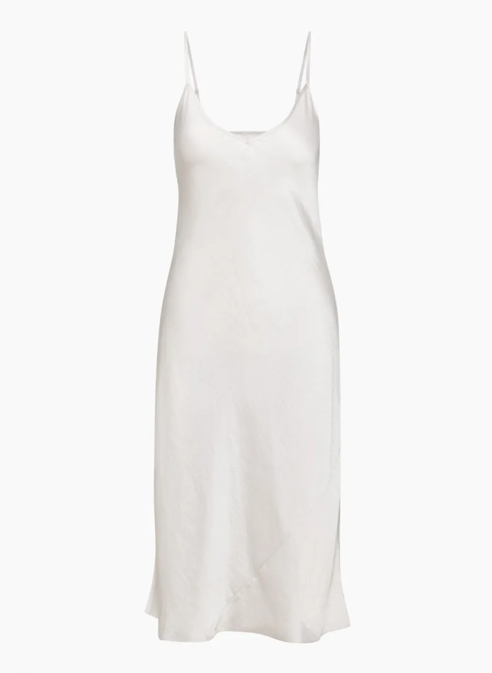 only slip satin midi dress