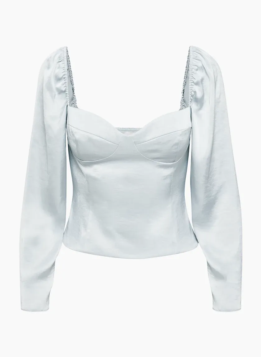 new novella satin blouse