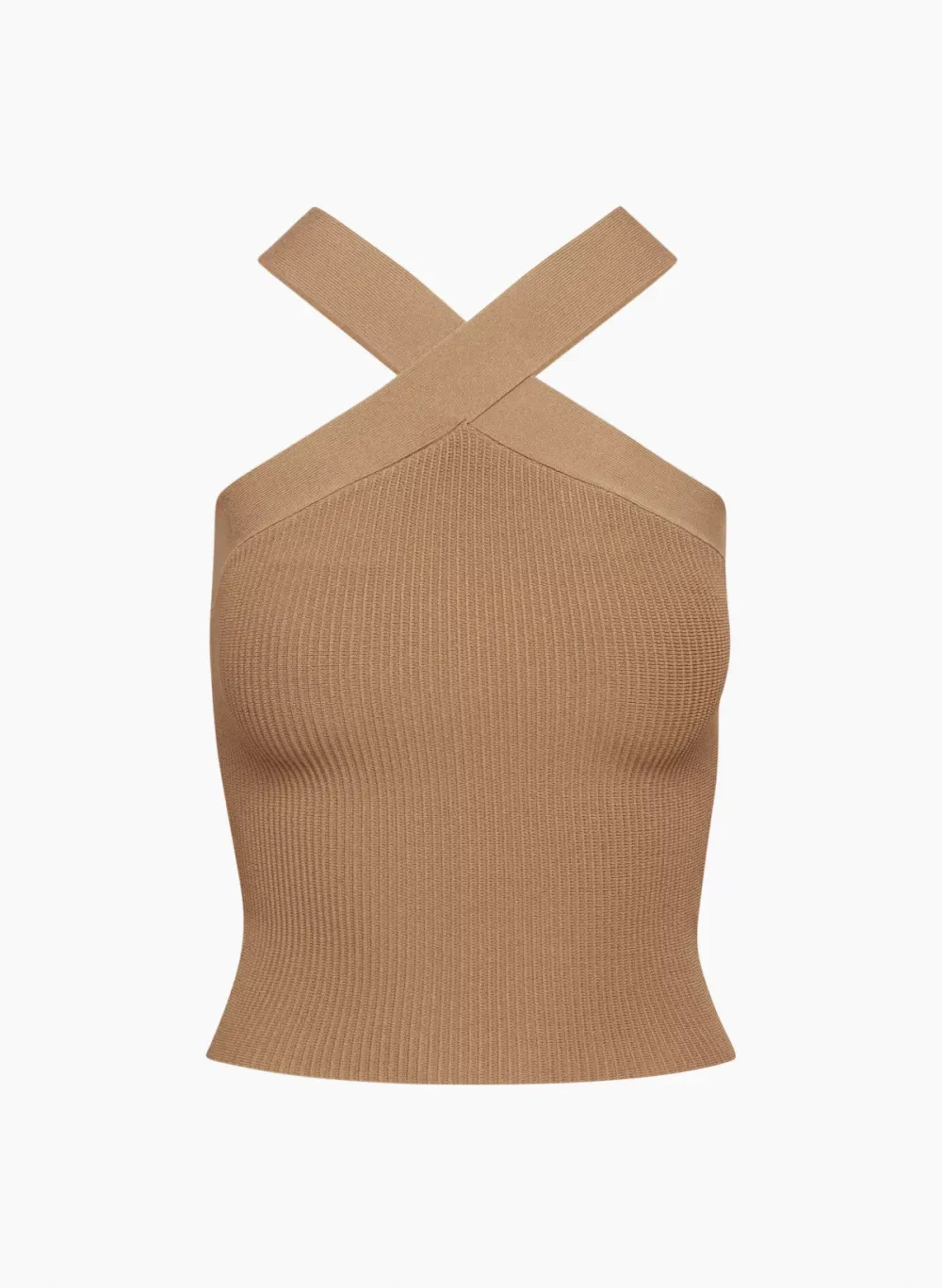 sculpt knit criss cross tank