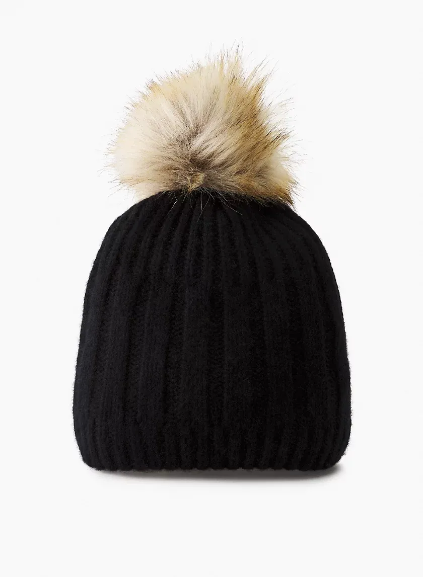 pom liteluxe cashmere beanie