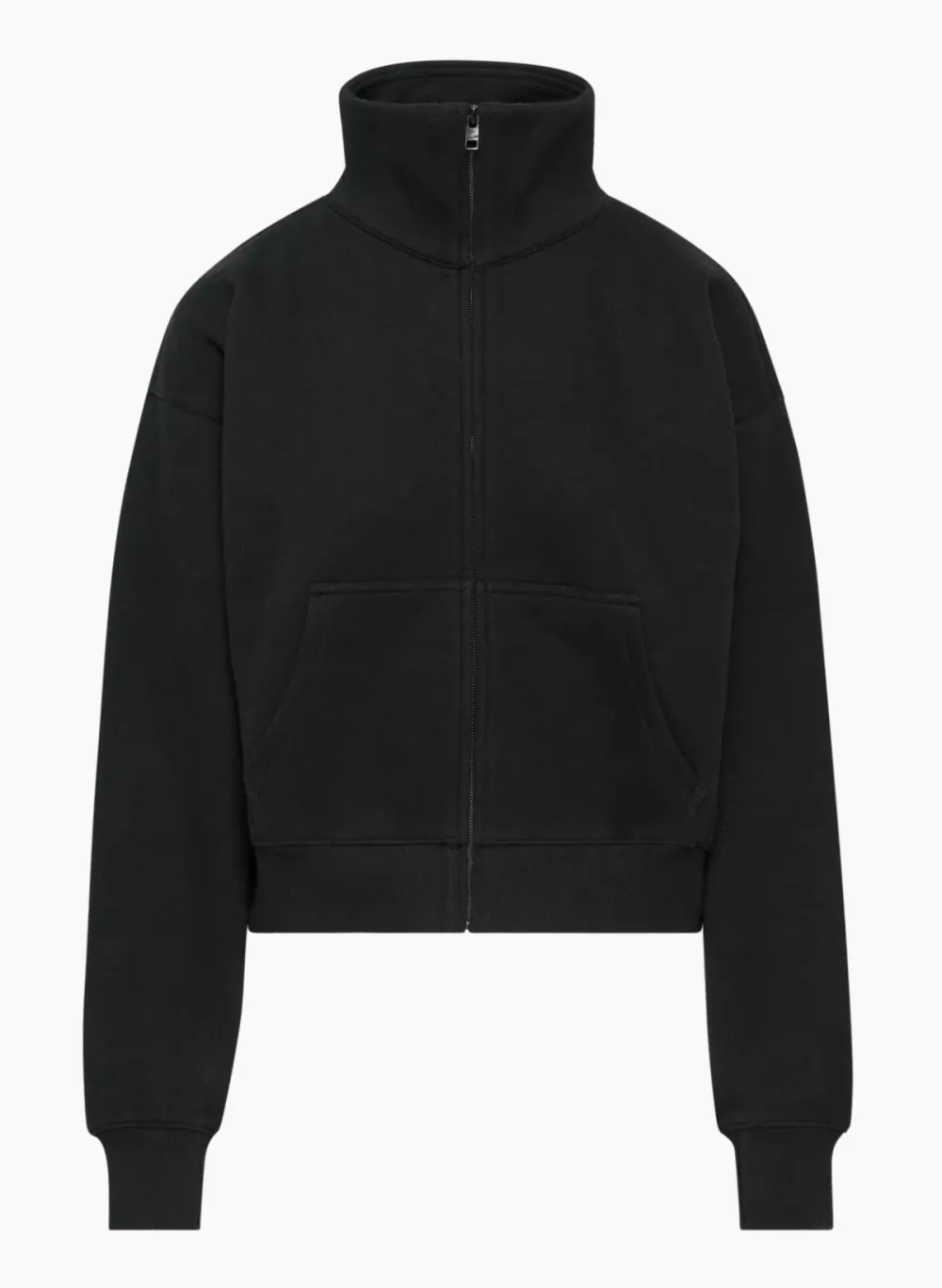 cozy fleece boyfriend boxy zip-up sweatshirt