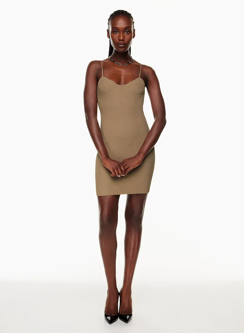 sculpt knit sweetheart dress