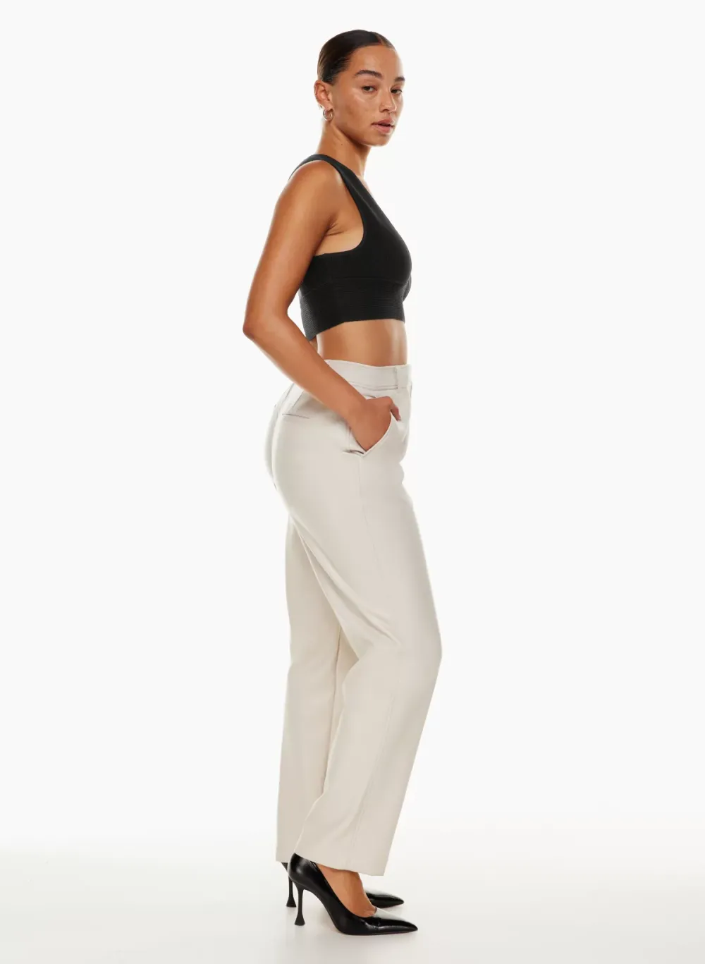 sculpt knit deep v tank