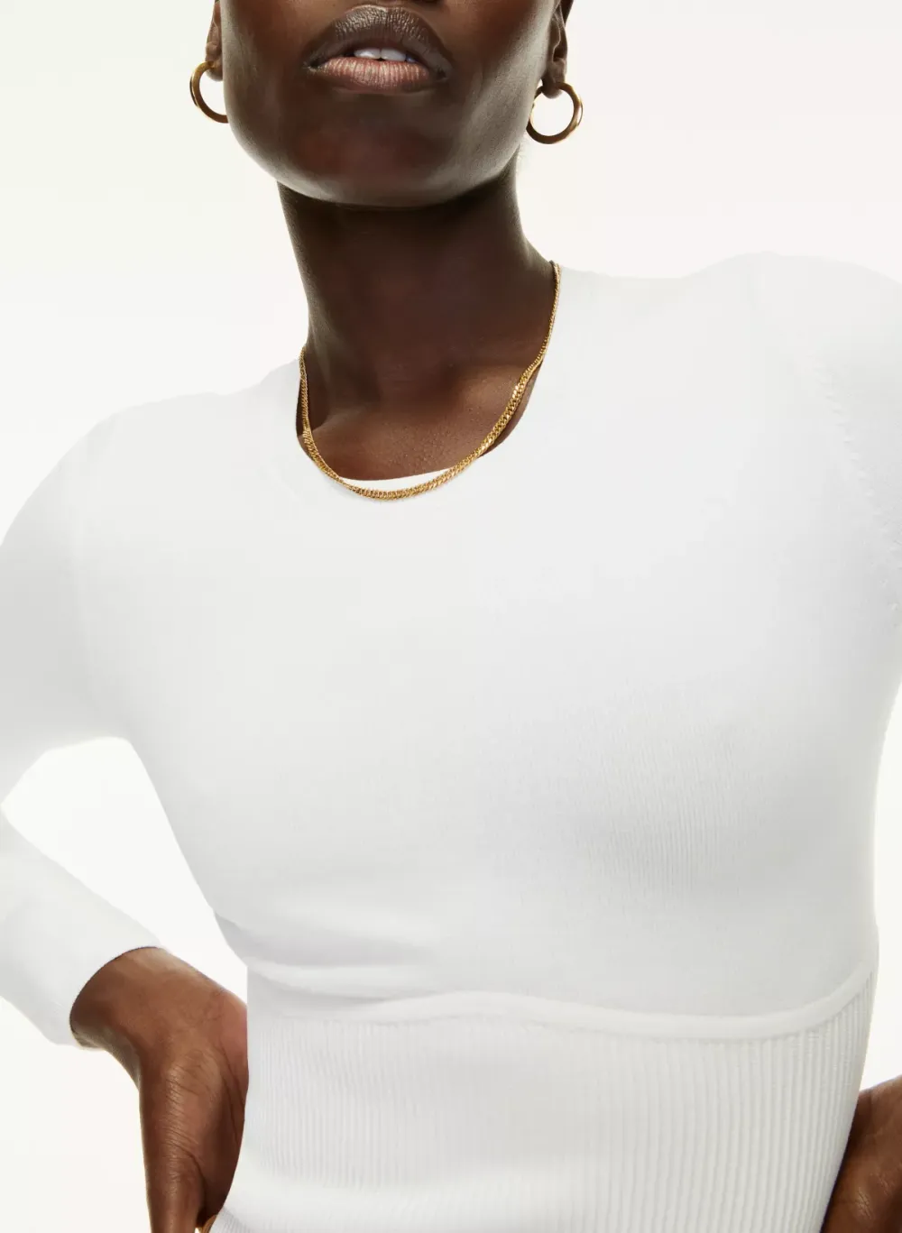 sculpt knit empire longsleeve