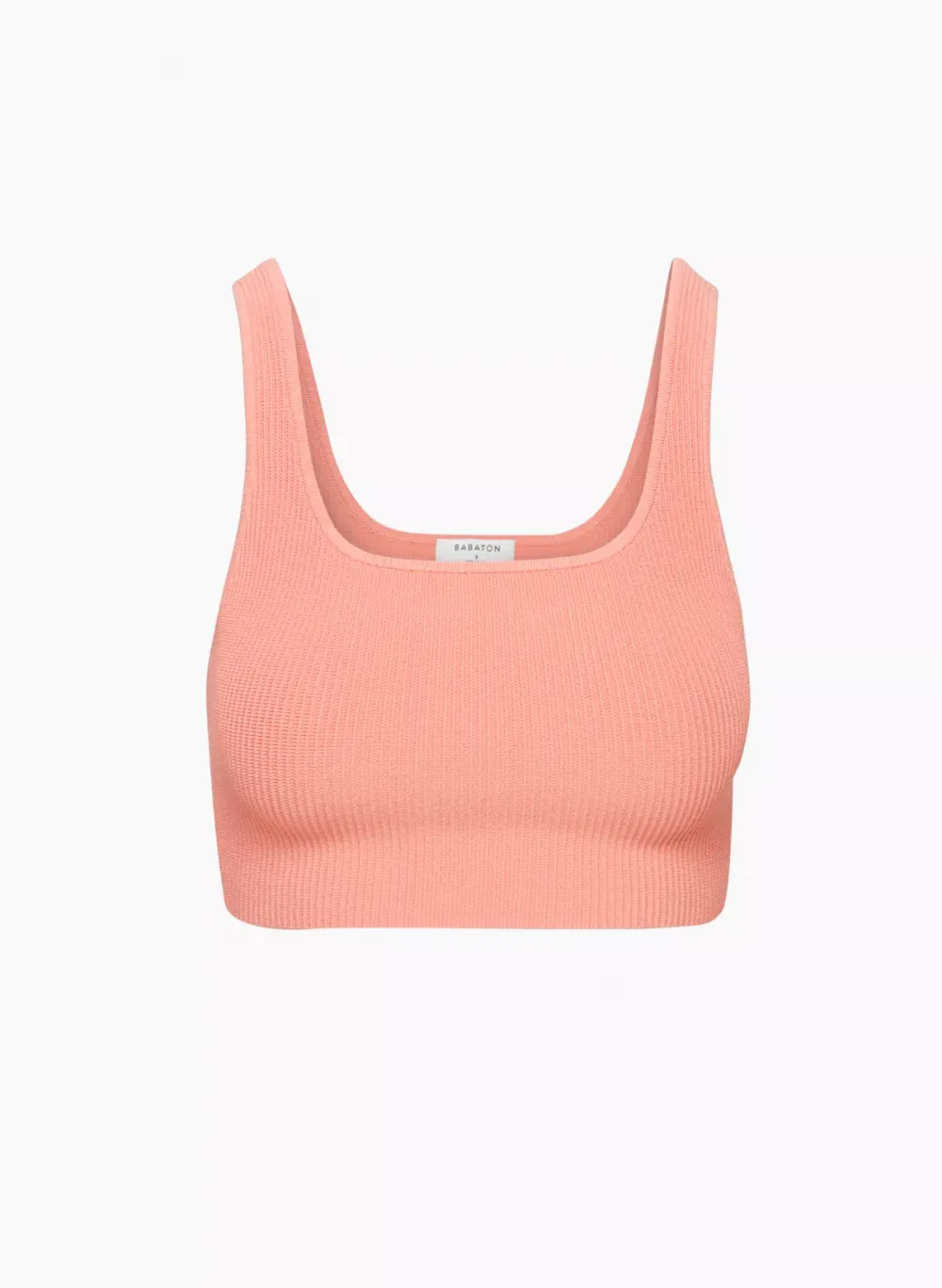 sculpt knit squareneck cropped tank