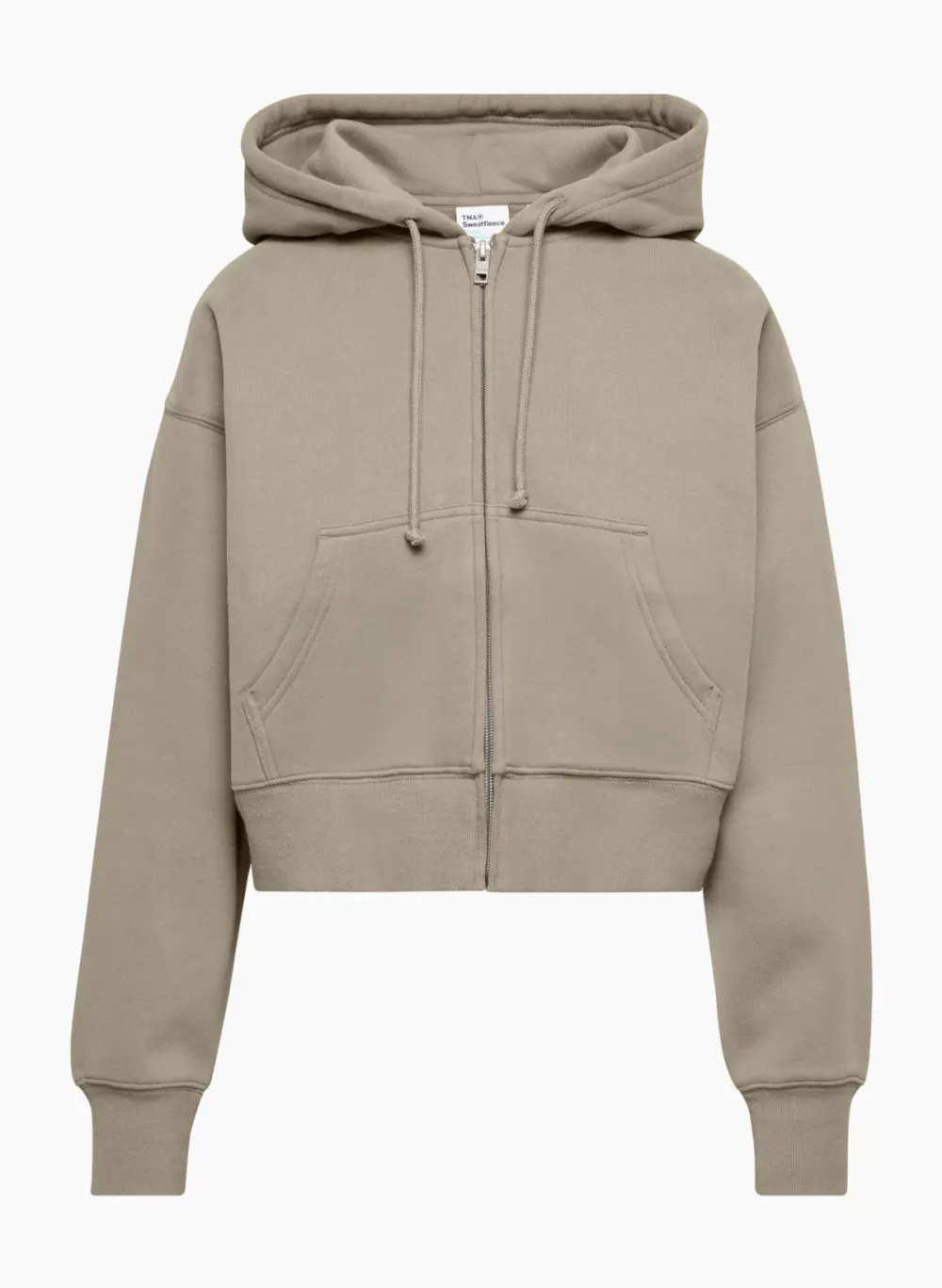 cozy fleece boyfriend boxy zip hoodie