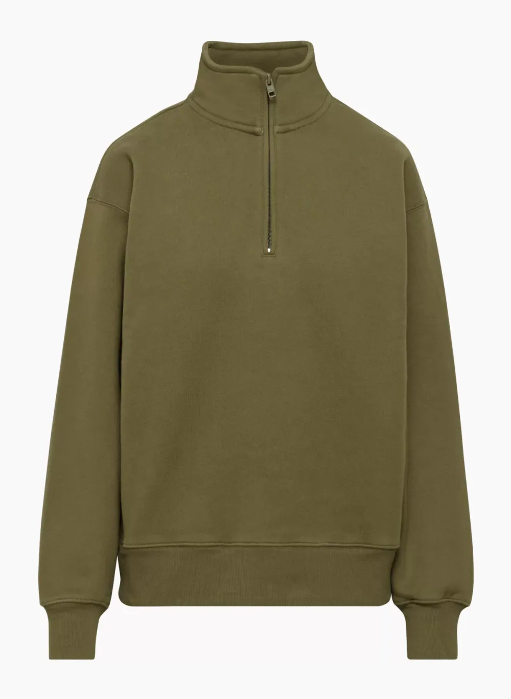 cozy fleece boyfriend 1/4 zip sweatshirt