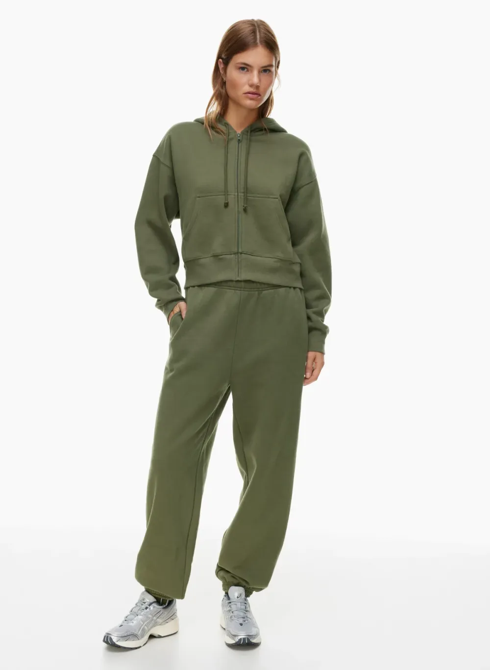 cozy fleece boyfriend boxy zip hoodie